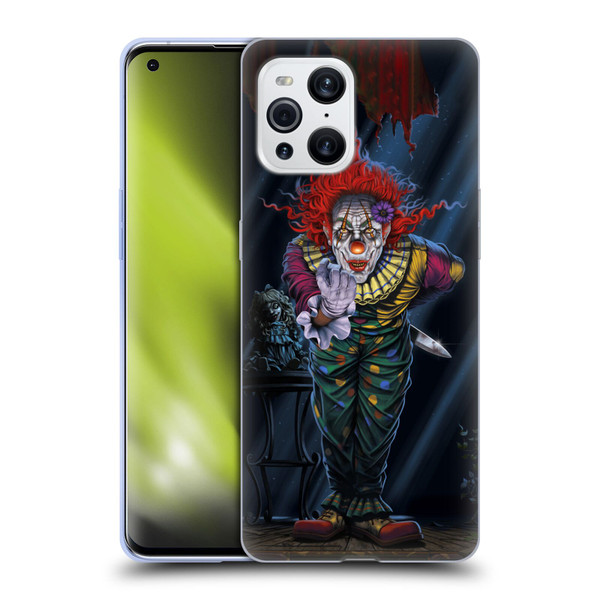 Vincent Hie Graphics Surprise Clown Soft Gel Case for OPPO Find X3 / Pro