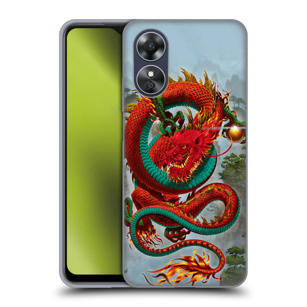 Vincent Hie Graphics Good Fortune Dragon Soft Gel Case for OPPO A17