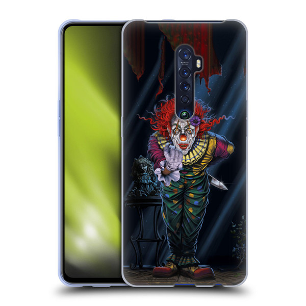 Vincent Hie Graphics Surprise Clown Soft Gel Case for OPPO Reno 2