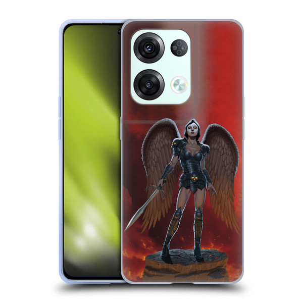 Vincent Hie Graphics Angel Of Vengeance Soft Gel Case for OPPO Reno8 Pro