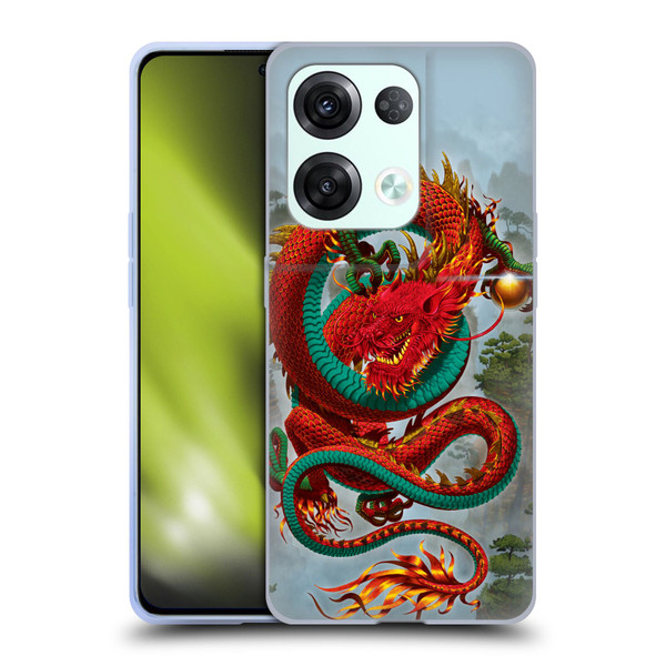 Vincent Hie Graphics Good Fortune Dragon Soft Gel Case for OPPO Reno8 Pro