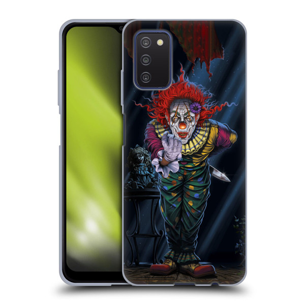 Vincent Hie Graphics Surprise Clown Soft Gel Case for Samsung Galaxy A03s (2021)
