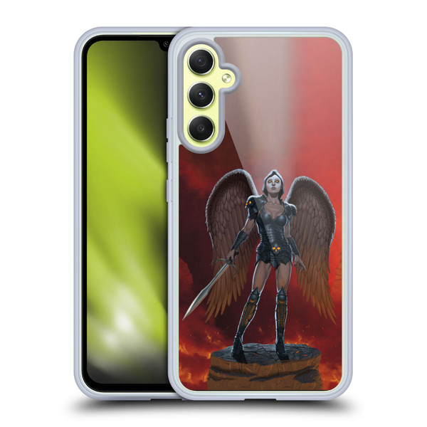 Vincent Hie Graphics Angel Of Vengeance Soft Gel Case for Samsung Galaxy A34 5G