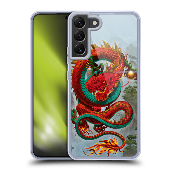 Vincent Hie Graphics Good Fortune Dragon Soft Gel Case for Samsung Galaxy S22+ 5G