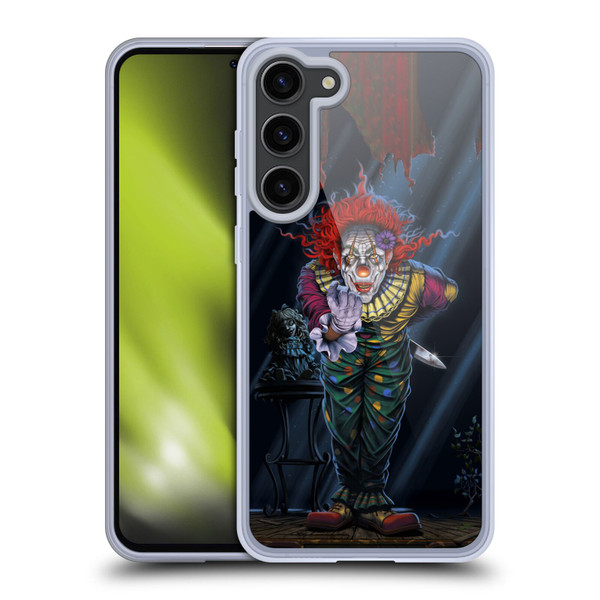 Vincent Hie Graphics Surprise Clown Soft Gel Case for Samsung Galaxy S23+ 5G