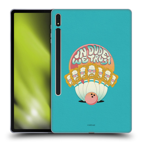 The Big Lebowski Graphics In Dude We Trust Soft Gel Case for Samsung Galaxy Tab S8 Plus