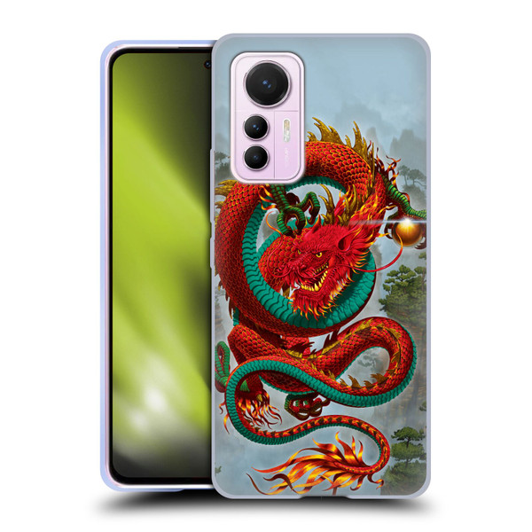 Vincent Hie Graphics Good Fortune Dragon Soft Gel Case for Xiaomi 12 Lite