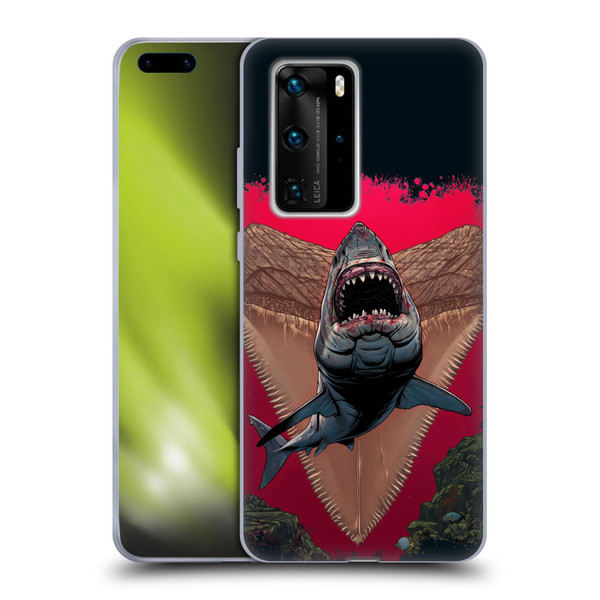 Vincent Hie Key Art Shark Soft Gel Case for Huawei P40 Pro / P40 Pro Plus 5G