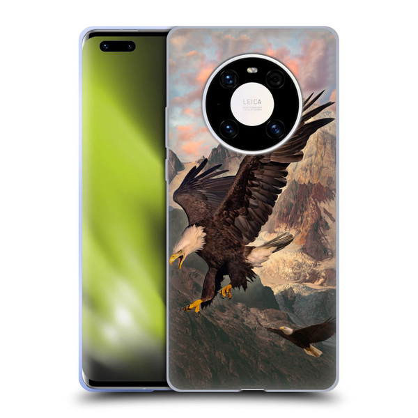 Vincent Hie Key Art Eagle Strike Soft Gel Case for Huawei Mate 40 Pro 5G