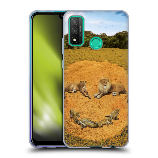 Vincent Hie Key Art A Lion Happiness Soft Gel Case for Huawei P Smart (2020)