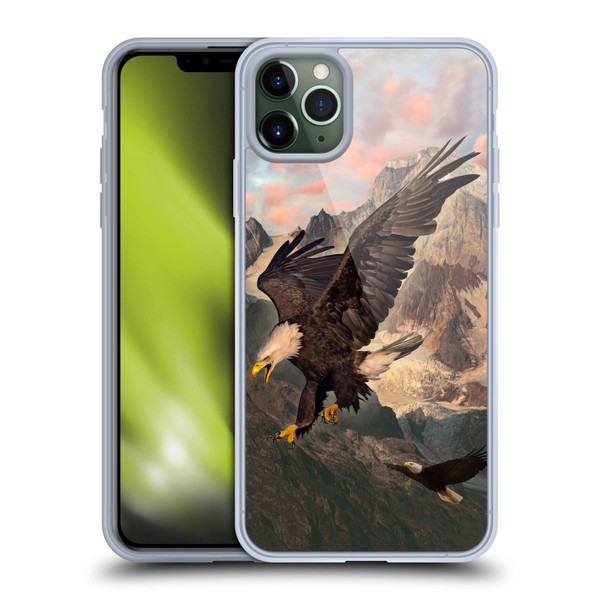 Vincent Hie Key Art Eagle Strike Soft Gel Case for Apple iPhone 11 Pro Max