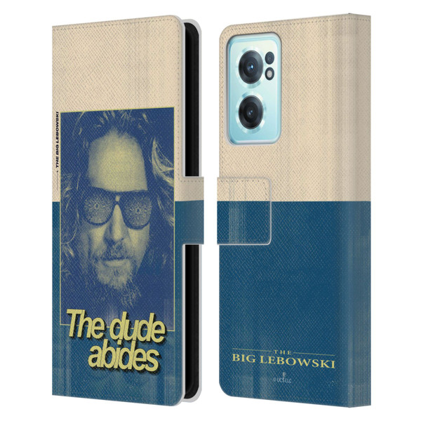 The Big Lebowski Graphics The Dude Abides Leather Book Wallet Case Cover For OnePlus Nord CE 2 5G