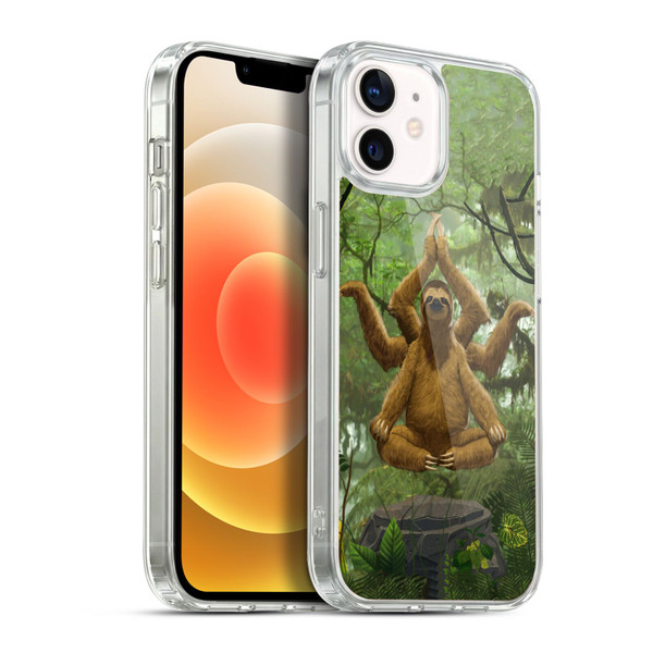 Vincent Hie Key Art Zen Sloth Soft Gel Case for Apple iPhone 12 / iPhone 12 Pro & MagSafe