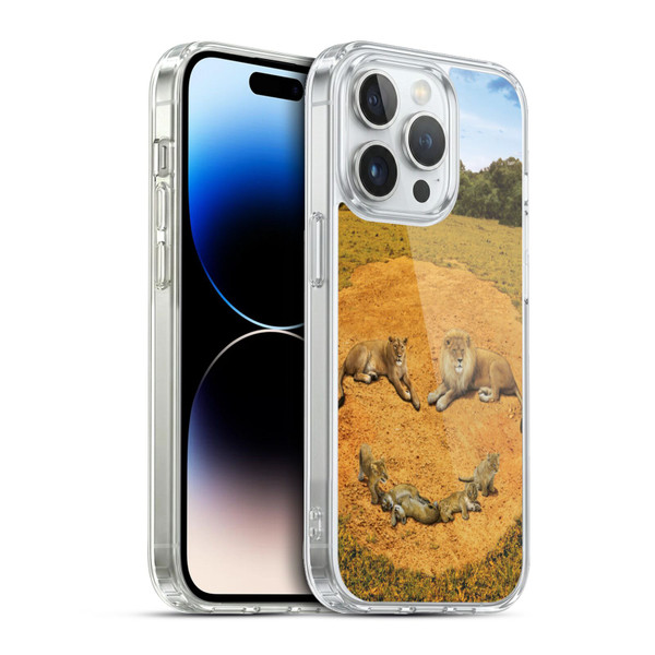 Vincent Hie Key Art A Lion Happiness Soft Gel Case for Apple iPhone 13 Pro & MagSafe