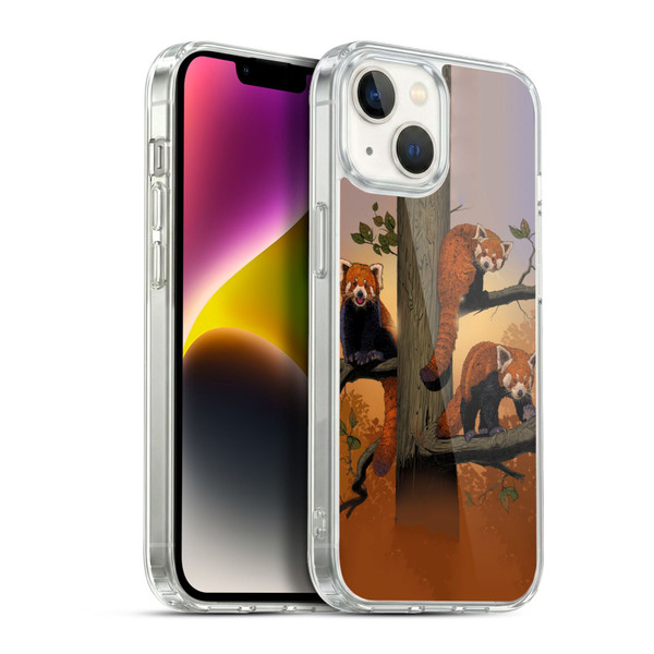 Vincent Hie Key Art Red Pandas Soft Gel Case for Apple iPhone 14