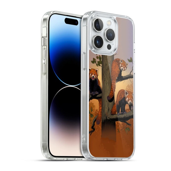 Vincent Hie Key Art Red Pandas Soft Gel Case for Apple iPhone 14 Pro Max & MagSafe