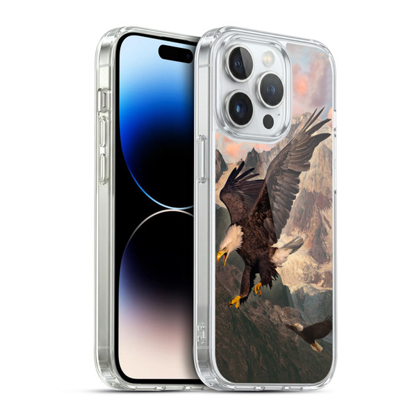 Vincent Hie Key Art Eagle Strike Soft Gel Case for Apple iPhone 14 Pro & MagSafe