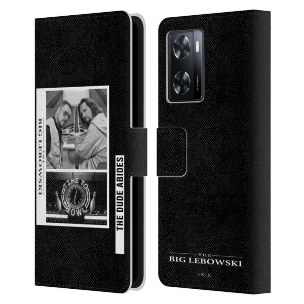 The Big Lebowski Graphics Black And White Leather Book Wallet Case Cover For OPPO A57s