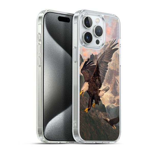 Vincent Hie Key Art Eagle Strike Soft Gel Case for Apple iPhone 15 Pro Max & MagSafe