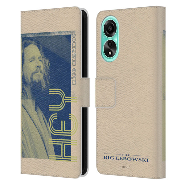 The Big Lebowski Graphics The Dude Leather Book Wallet Case Cover For OPPO A78 5G