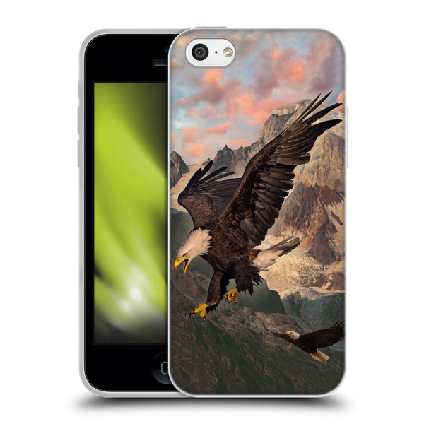 Vincent Hie Key Art Eagle Strike Soft Gel Case for Apple iPhone 5c