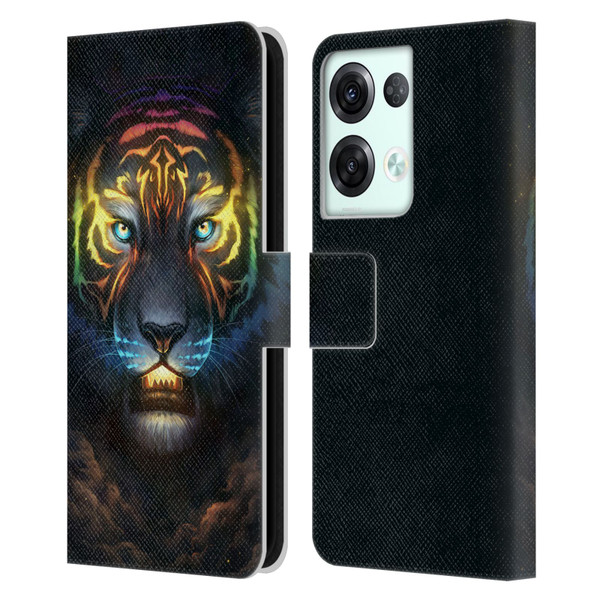 Jonas "JoJoesArt" Jödicke Fantasy Art Colour Soul Leather Book Wallet Case Cover For OPPO Reno8 Pro