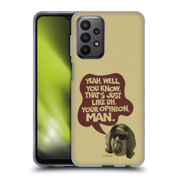 The Big Lebowski Graphics The Dude Opinion Soft Gel Case for Samsung Galaxy A23 / 5G (2022)