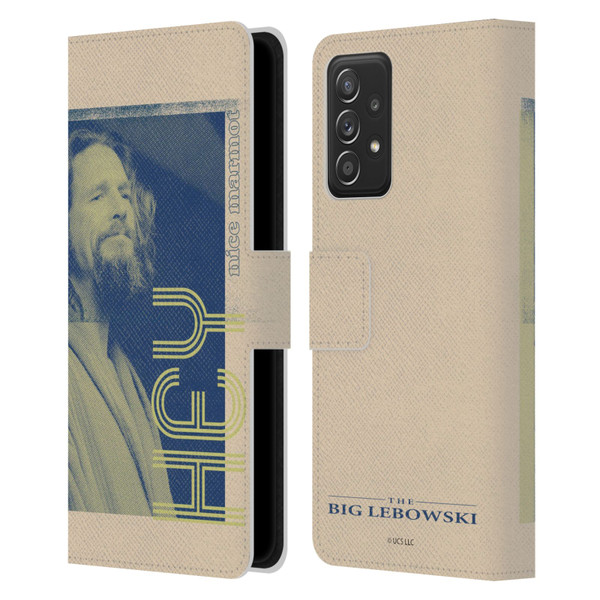 The Big Lebowski Graphics The Dude Leather Book Wallet Case Cover For Samsung Galaxy A52 / A52s / 5G (2021)