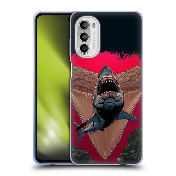 Vincent Hie Key Art Shark Soft Gel Case for Motorola Moto G52