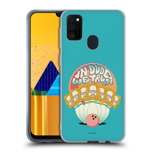 The Big Lebowski Graphics In Dude We Trust Soft Gel Case for Samsung Galaxy M30s (2019)/M21 (2020)