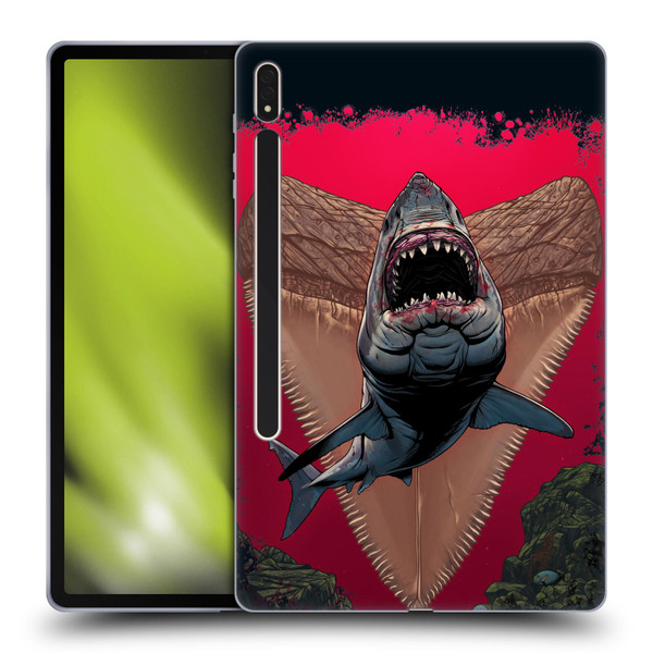 Vincent Hie Key Art Shark Soft Gel Case for Samsung Galaxy Tab S8 Plus