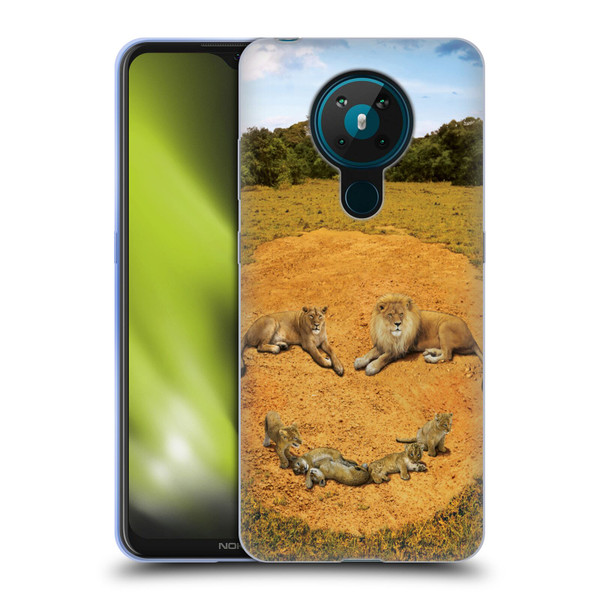 Vincent Hie Key Art A Lion Happiness Soft Gel Case for Nokia 5.3