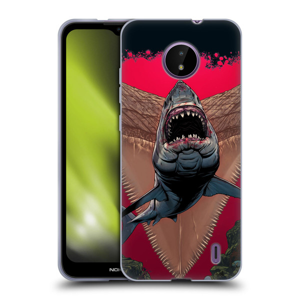 Vincent Hie Key Art Shark Soft Gel Case for Nokia C10 / C20