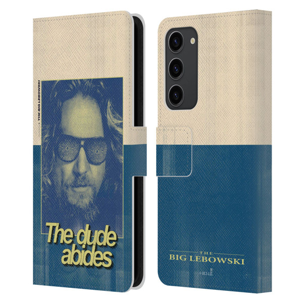 The Big Lebowski Graphics The Dude Abides Leather Book Wallet Case Cover For Samsung Galaxy S23+ 5G