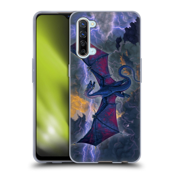Vincent Hie Key Art Thunder Dragon Soft Gel Case for OPPO Find X2 Lite 5G