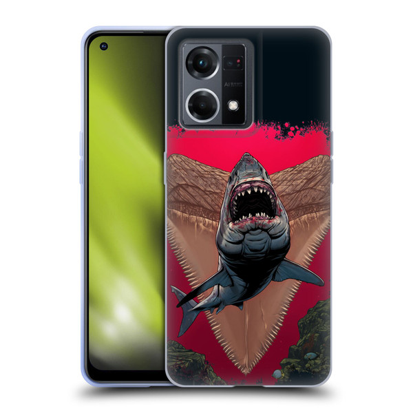 Vincent Hie Key Art Shark Soft Gel Case for OPPO Reno8 4G