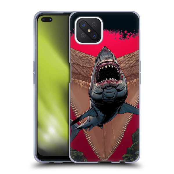 Vincent Hie Key Art Shark Soft Gel Case for OPPO Reno4 Z 5G