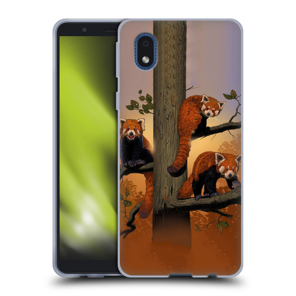 Vincent Hie Key Art Red Pandas Soft Gel Case for Samsung Galaxy A01 Core (2020)