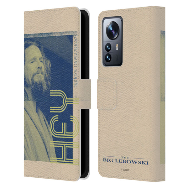 The Big Lebowski Graphics The Dude Leather Book Wallet Case Cover For Xiaomi 12 Pro