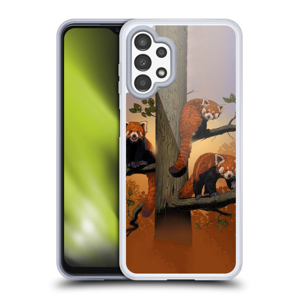 Vincent Hie Key Art Red Pandas Soft Gel Case for Samsung Galaxy A13 (2022)