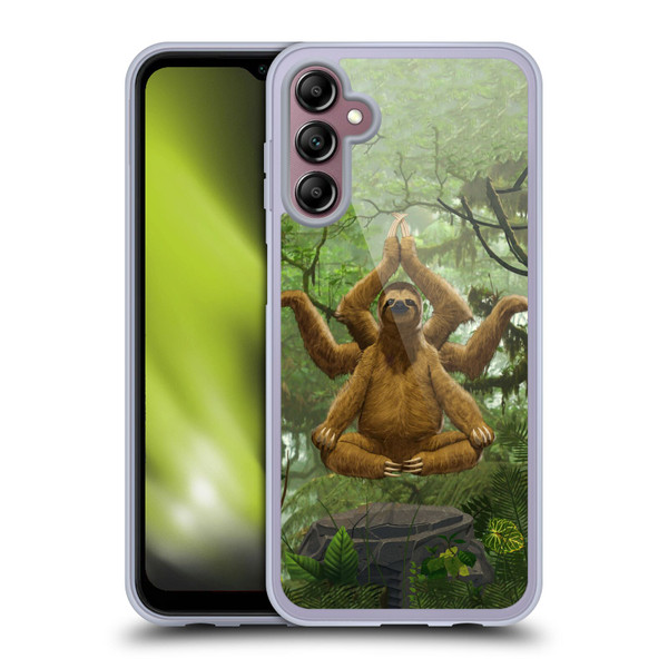 Vincent Hie Key Art Zen Sloth Soft Gel Case for Samsung Galaxy A14 5G