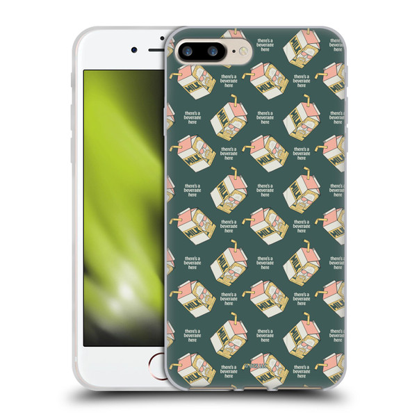 The Big Lebowski Retro The Dude Milk Pattern Soft Gel Case for Apple iPhone 7 Plus / iPhone 8 Plus