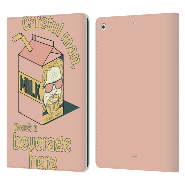 The Big Lebowski Retro The Dude Milk Leather Book Wallet Case Cover For Apple iPad 10.2 2019/2020/2021