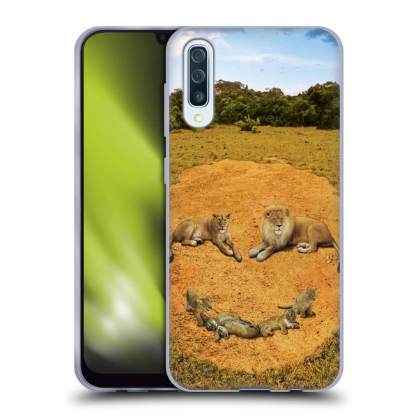 Vincent Hie Key Art A Lion Happiness Soft Gel Case for Samsung Galaxy A50/A30s (2019)