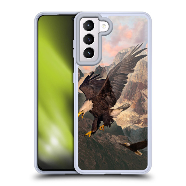 Vincent Hie Key Art Eagle Strike Soft Gel Case for Samsung Galaxy S21 5G