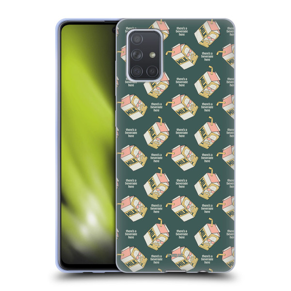 The Big Lebowski Retro The Dude Milk Pattern Soft Gel Case for Samsung Galaxy A71 (2019)