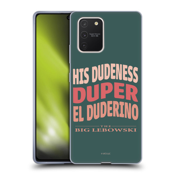 The Big Lebowski Retro El Duderino Soft Gel Case for Samsung Galaxy S10 Lite