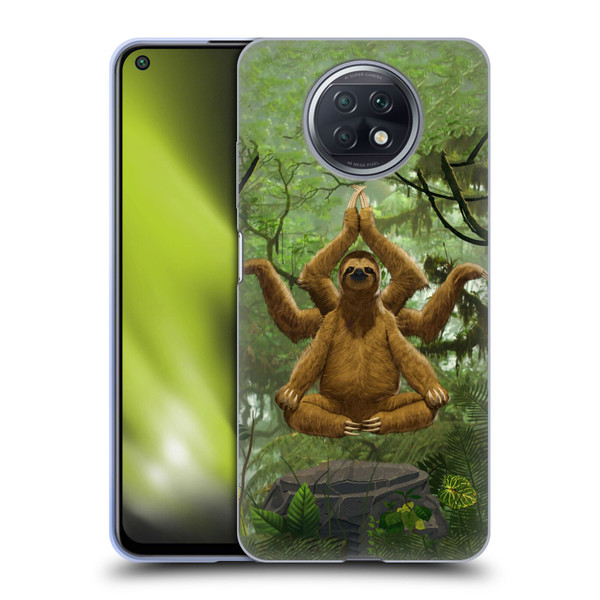 Vincent Hie Key Art Zen Sloth Soft Gel Case for Xiaomi Redmi Note 9T 5G