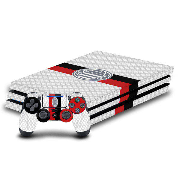 AC Milan 2023/24 Crest Kit Away Vinyl Sticker Skin Decal Cover for Sony PS4 Pro Bundle