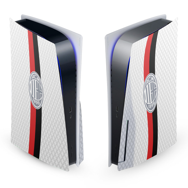 AC Milan 2023/24 Crest Kit Away Vinyl Sticker Skin Decal Cover for Sony PS5 Disc Edition Console
